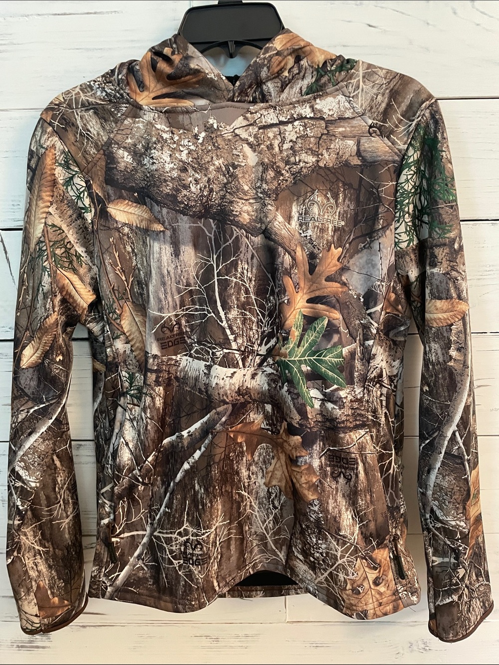 Realtree Camo Pullover Hoodie in Brown, Green & Tan